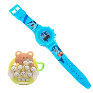 Reloj Infantil + Llavero Pop It
