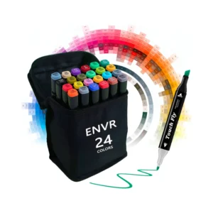 Set de 24 Plumones Doble Punta