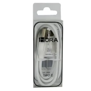 Cable Tipo C 1 Metro 2.1A Blanco