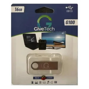 Memoria GiveTech USB 16GB G100 - Metálica Silver