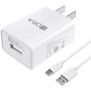 Combo Cargador V8 1 Metro 2A Blanco