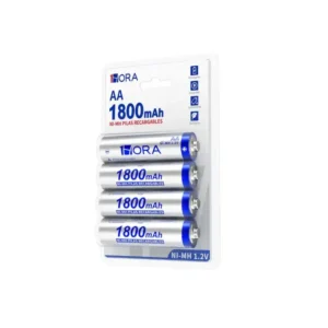 Paquete de 4 Baterías AA 800 mAh 1.2V Recargables