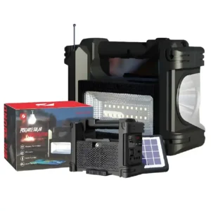 Bocina Bluetooth con Panel Solar Radio FM