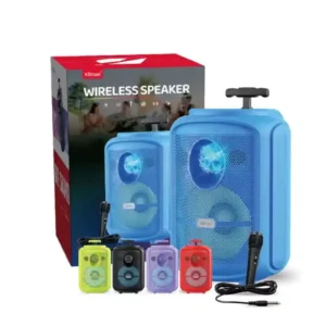 Bocina Bluetooth 8" de Colores + Micrófono y Agarradera