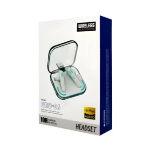 Audífonos Bluetooth con Estuche Transparente