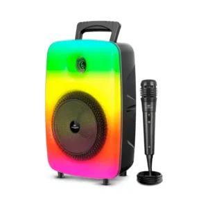 Bocina 8 Pulgadas 10W Con Luz RGB + Micrófono