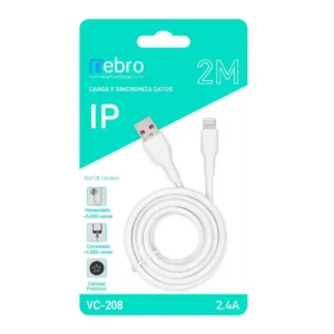 Cable de Carga Tipo Lightning 2 Metros