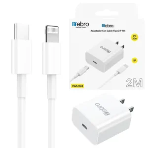Combo Cargador Tipo C a Lightning