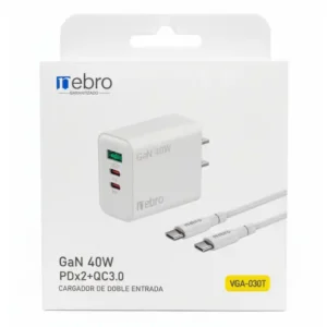 Combo Cargador Tipo C de Triple Entrada