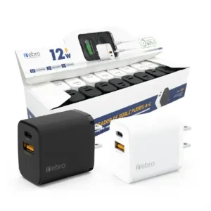 Cubo de Carga de 12W Entrada Tipo C y USB