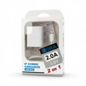 Combo Cargador IP Lightning 2.0A
