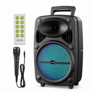 Bocina Bluetooth 10W 8" + 2 Micrófonos