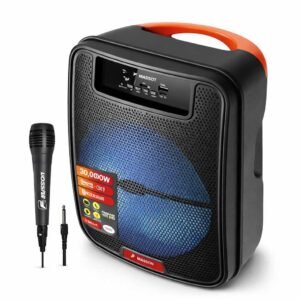Bocina Bluetooth 6" 10W + Micrófono Karaoke