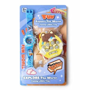 Reloj infantil + llavero pop it