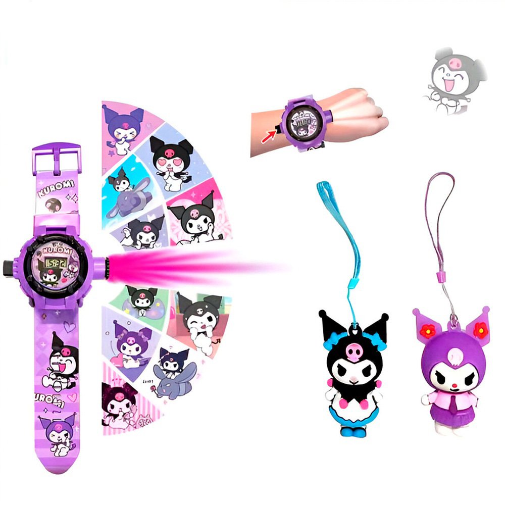 Reloj infantil con luz + figura