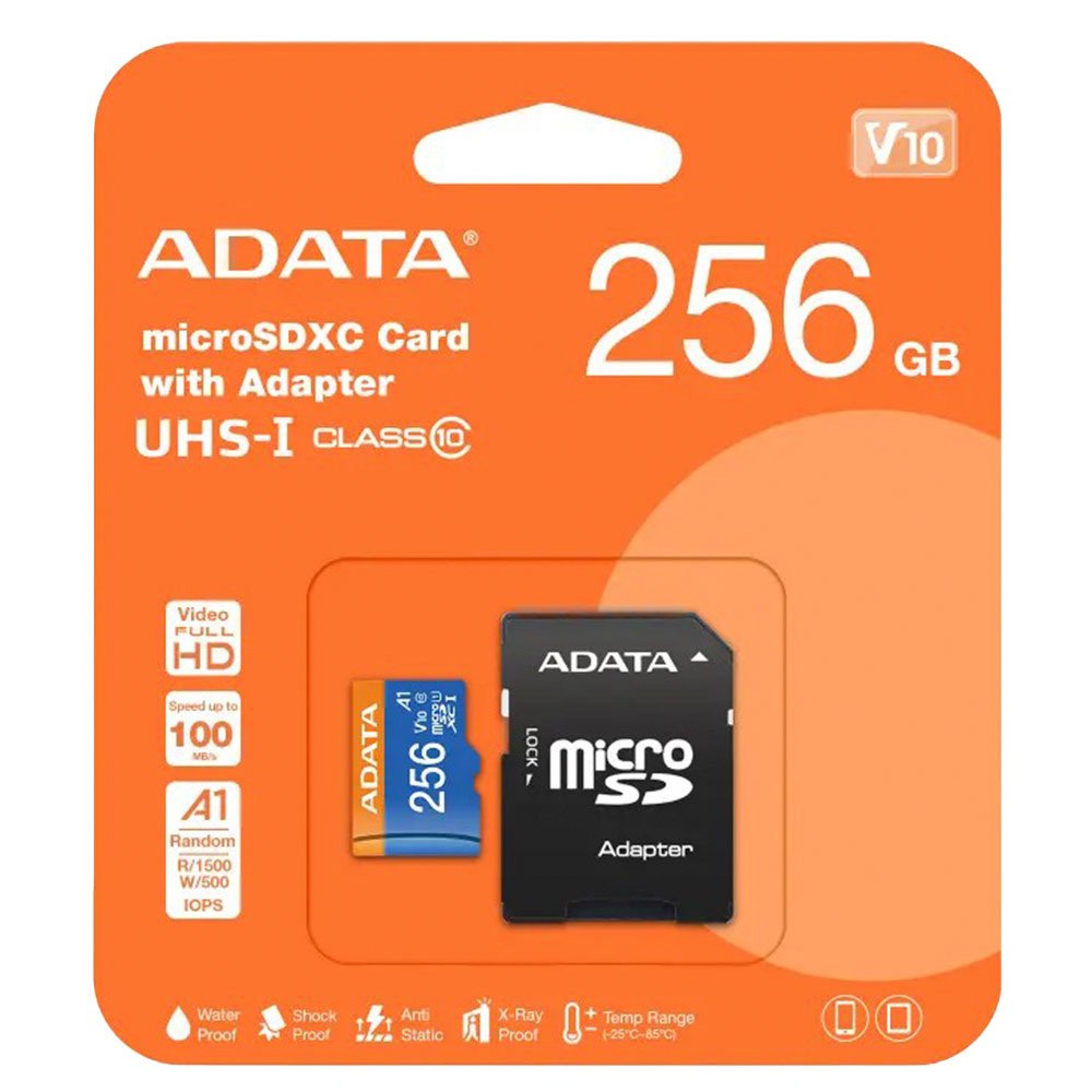 Memoria Adata Micro SD 256gb V10 Clase 10