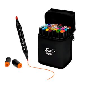Set De 36 Plumones Doble Punta