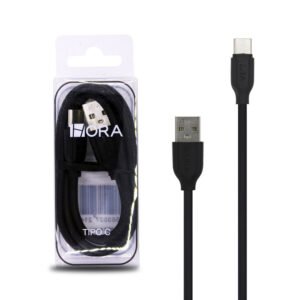 Cable Tipo C 1 Metro 2.1A Negro