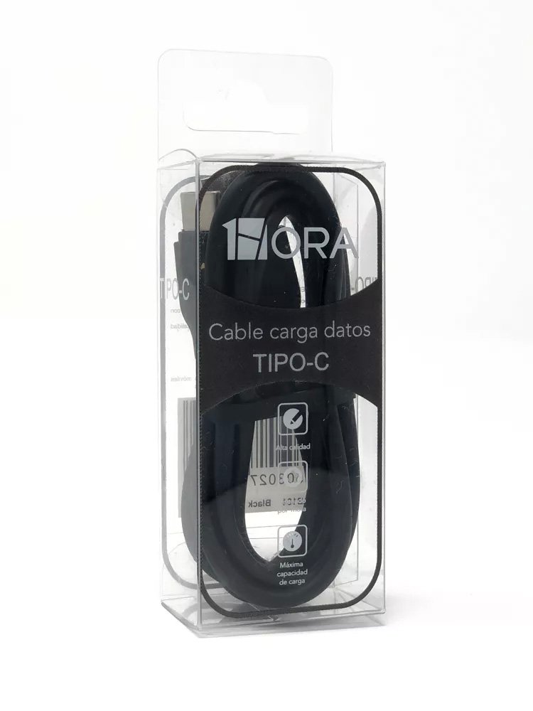 Cable V8/Micro 1 Metro 2.1A Negro