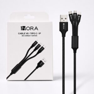 Cable 3 En 1 C/V8/IP