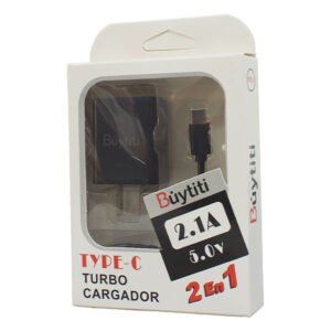 Cubo Cargador con 1 Puerto USB y Cable Tipo C