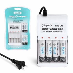 Cargador de Batería AA/AAA con 4 pilas AA 600mah