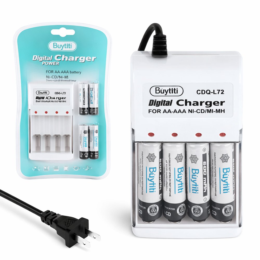 Cargador de Batería AA/AAA con 4 pilas AA 600mah