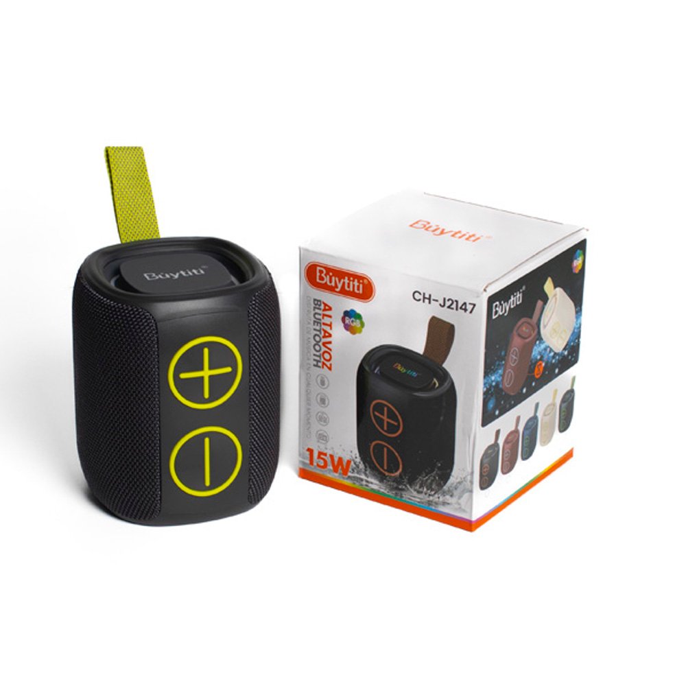 Bocina Bluetooth TWS, Resistente a Salpicaduras y Luz LED