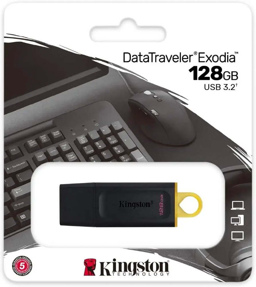 Memoria Kingston Usb 128 gb DTX Exodia 3.2 Negro