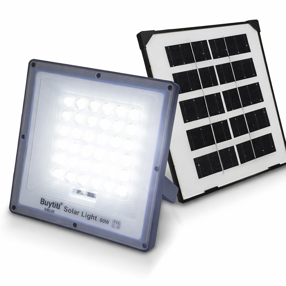 Lámpara con Luz LED y Panel Solar