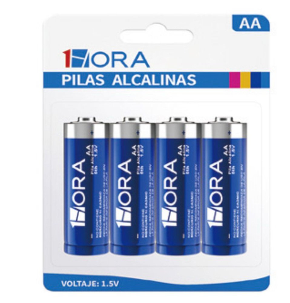 Paquete de 4 Pilas Alcalinas AA