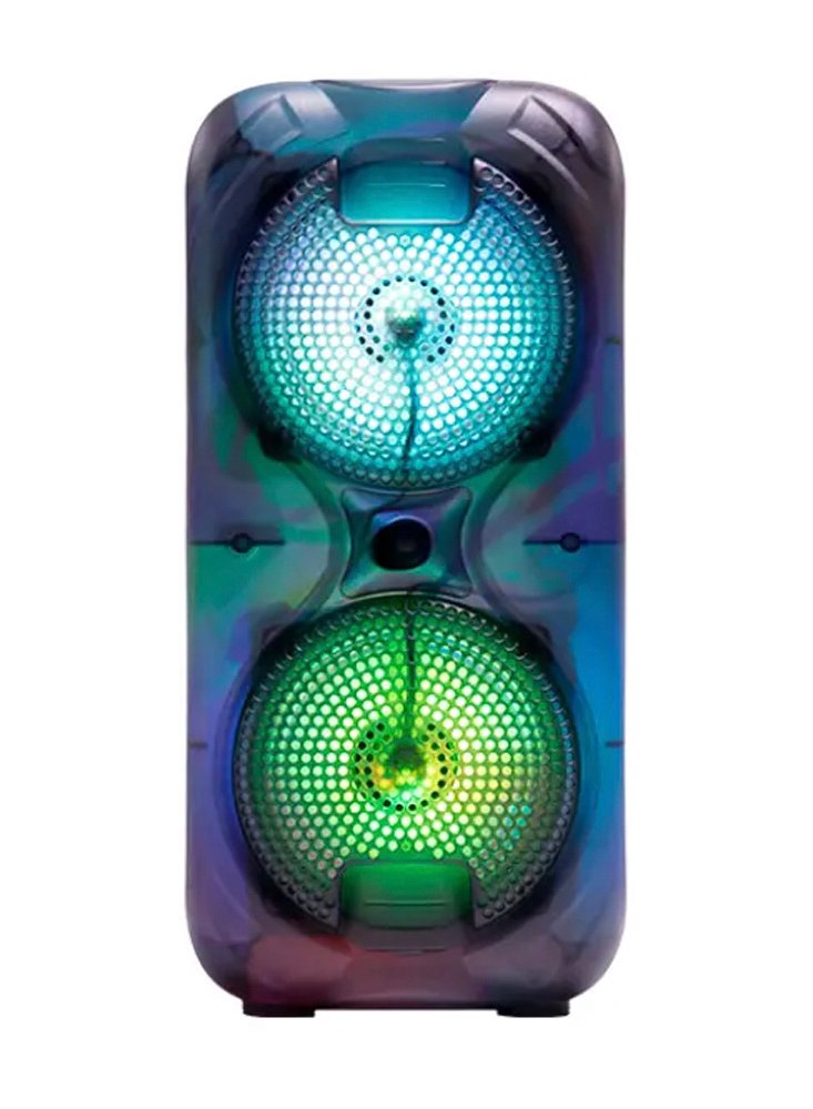 Bocina Bluetooth 3" x2 con Luz LED