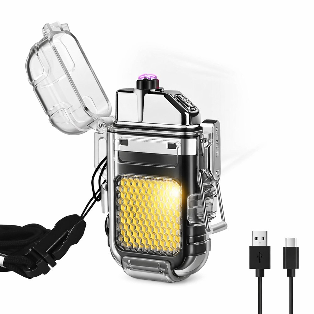 Encendedor Eléctrico Recargable con Linterna COB