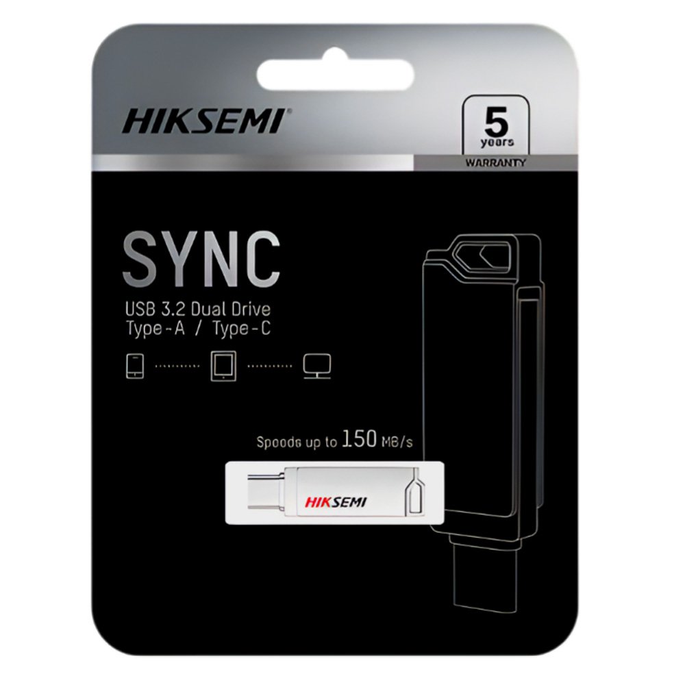 Memoria HIKSEMI USB 64gb E327C Dual Tipo A-C