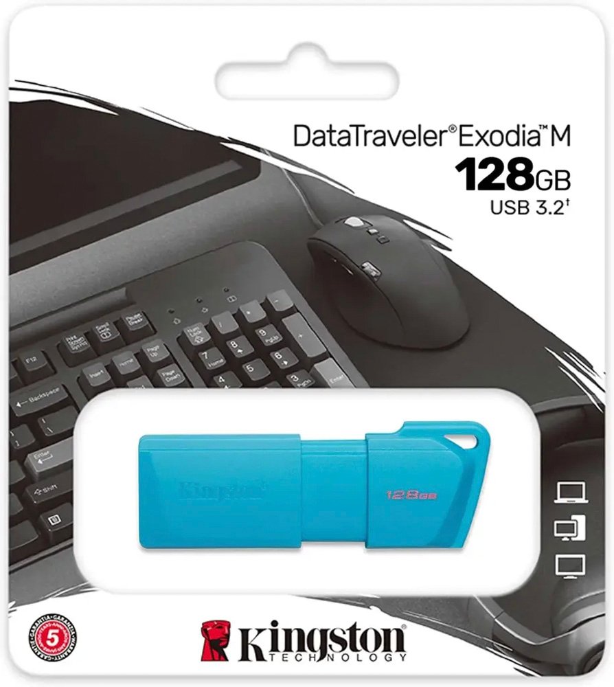 Memoria Kingston Usb 128gb DTXM Exodia 3.2 Aqua