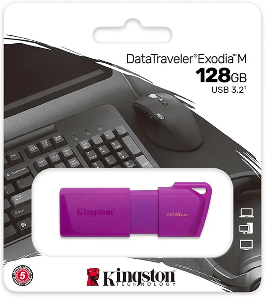 Memoria Kingston Usb 128gb DTXM Exodia 3.2 Morado