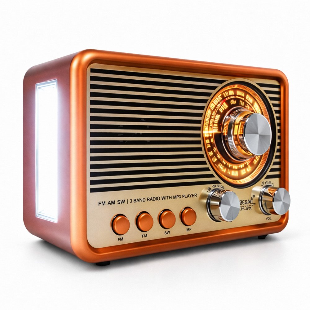 Bocina Radio FM/AM Bluetooth con Linterna