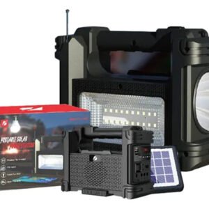 Bocina Bluetooth Con Panel Solar Radio Fm