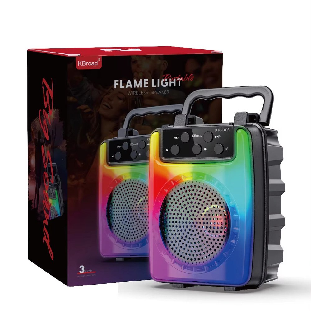 Bocina Bluetooth RGB Radio FM 4" OEM