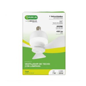 Ventilador de Techo con Lámpara 28w