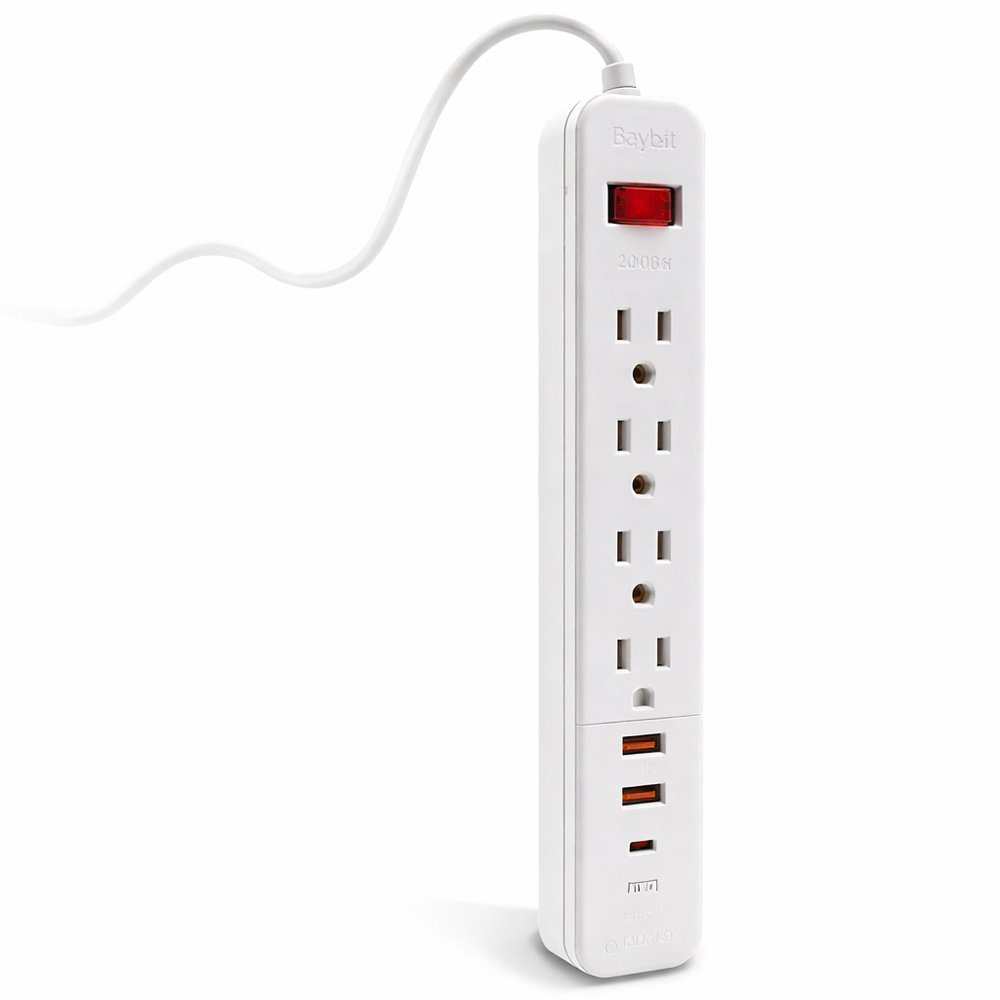 Multicontacto de 2000W con Puertos USB y Tipo C