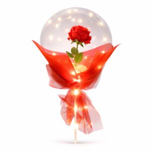 Globo con Rosa y Tira LED