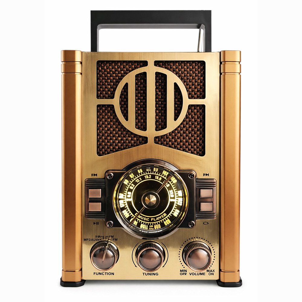 Bocina Bluetooth 3" Diseño Vintage