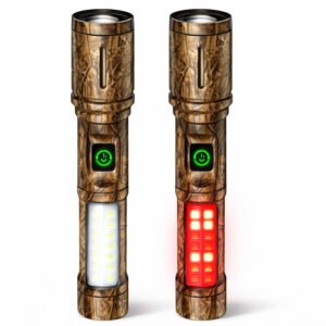 Linterna LED + COB Zoom Camuflaje
