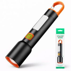 Linterna Recargable con Gancho Portatil