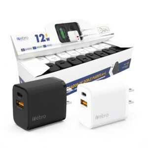 Cubo de Carga de 12W Entrada Tipo C y USB