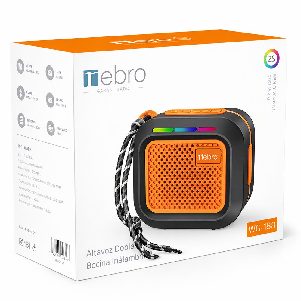 Bocina Portatil Bluetooth Cubo