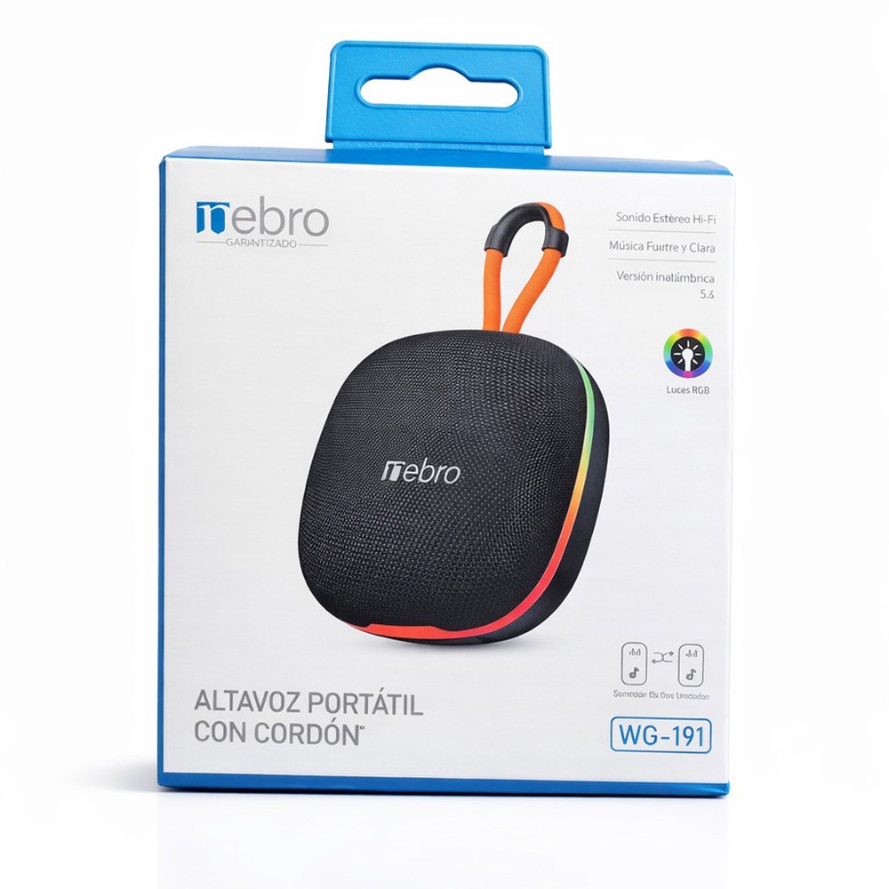 Bocina Portatil RGB con Agarradera Bluetooth