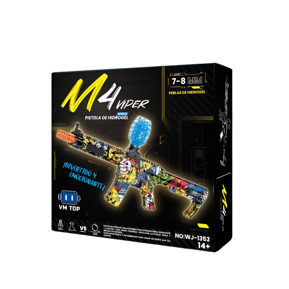 (WJ-1353) Pistola de juguete M4 viper hidrogel