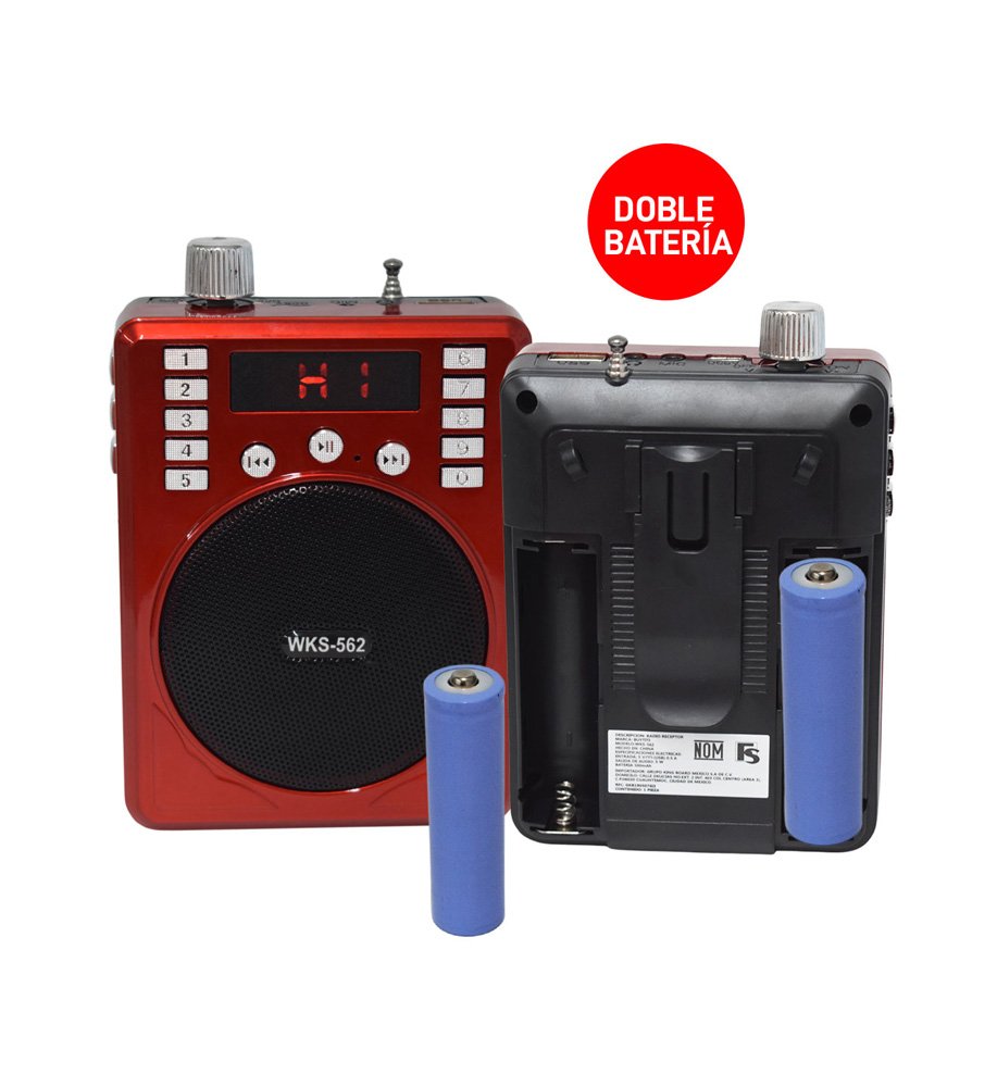 Bocina Megáfono Bluetooth de Doble Batería con Diadema